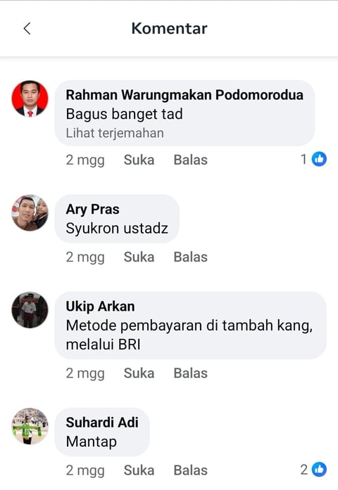 Testimoni pengguna AI Dakwah Generator