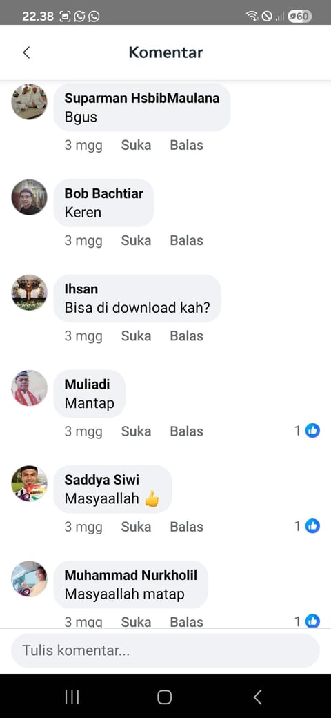 Testimoni pengguna AI Dakwah Generator