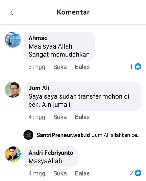 Testimoni pengguna AI Dakwah Generator