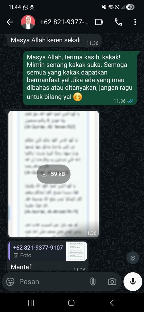 Testimoni pengguna AI Dakwah Generator
